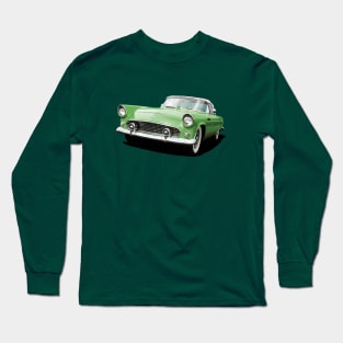 1956 Ford Thunderbird in green Long Sleeve T-Shirt